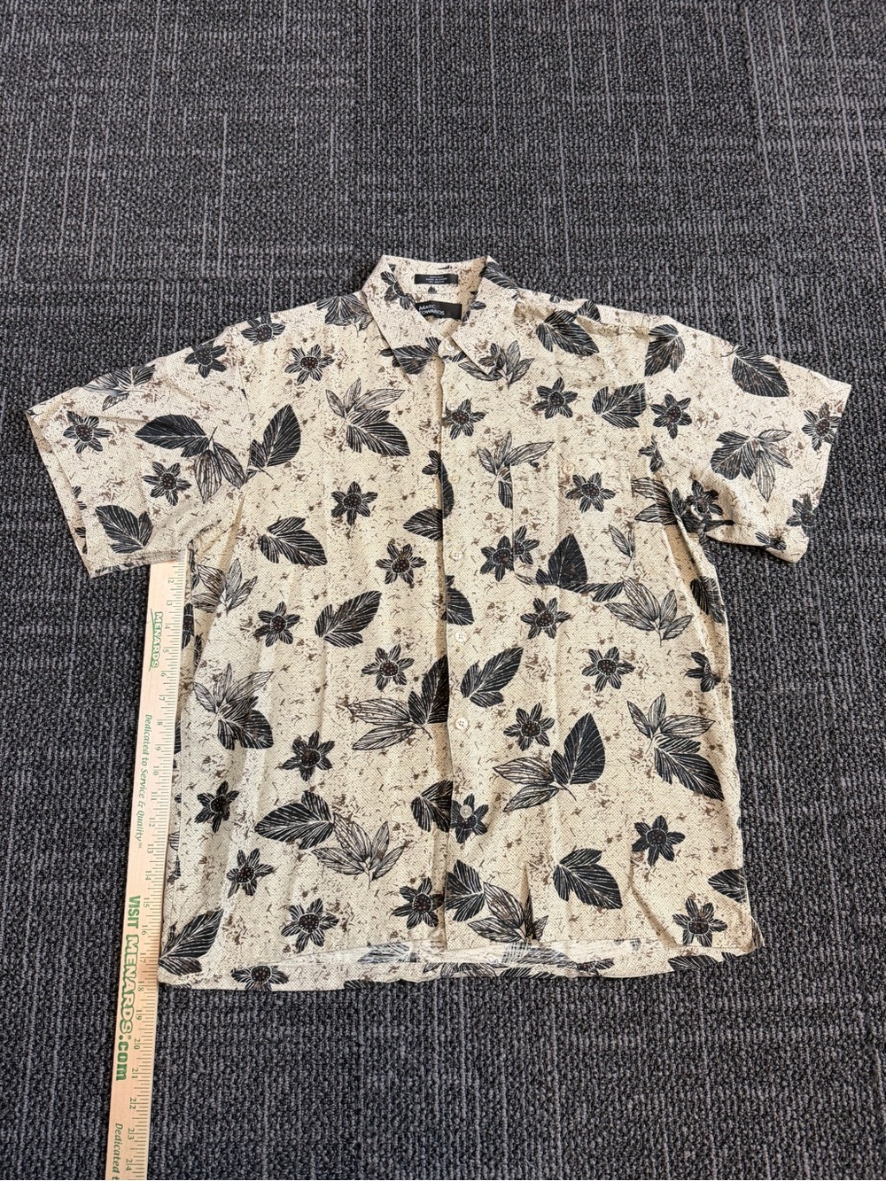 Men's Hawaiian Shirts Size L Marc Edwards Silk Button Down